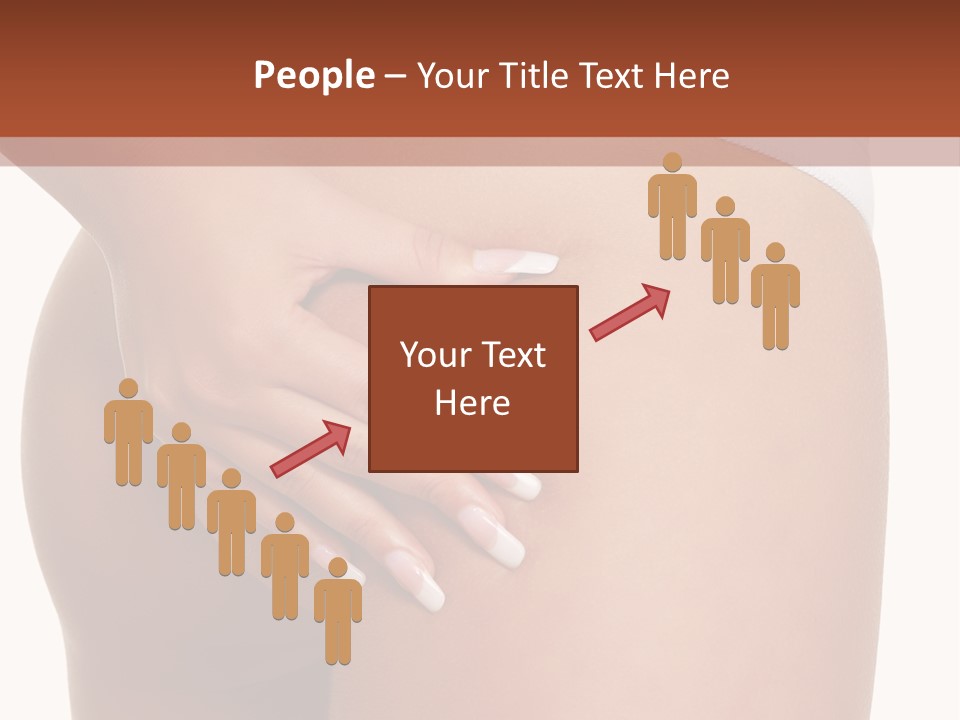 Posing Slim Isolated PowerPoint Template