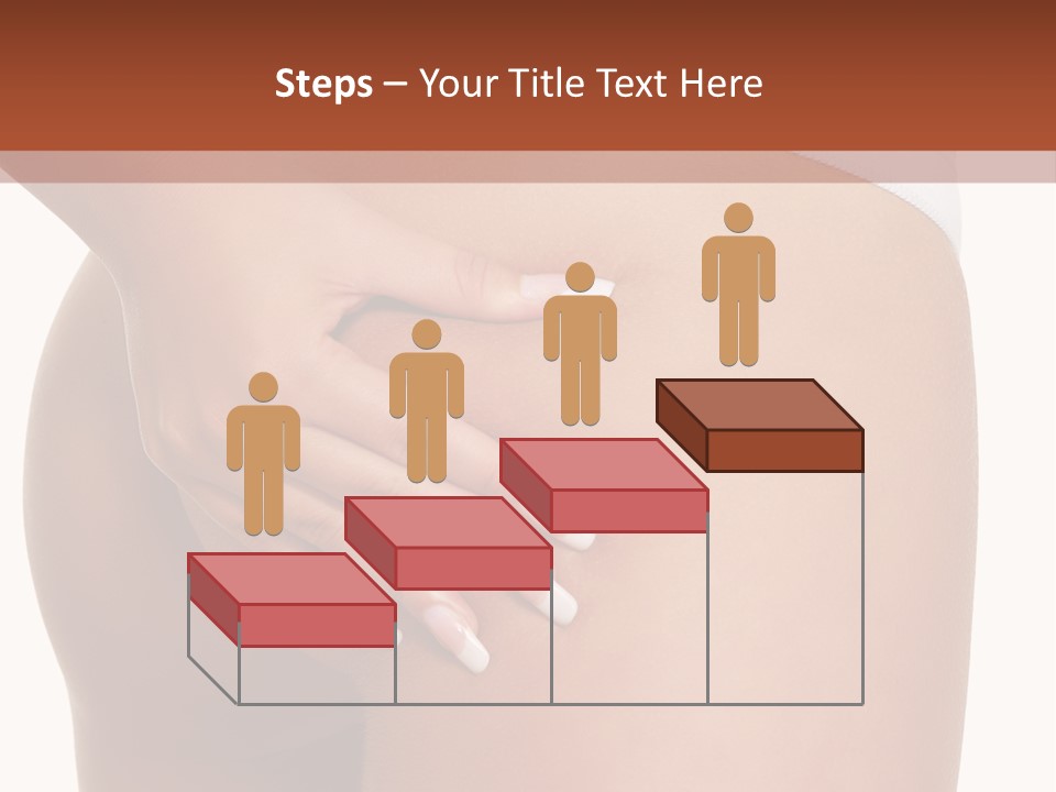 Posing Slim Isolated PowerPoint Template