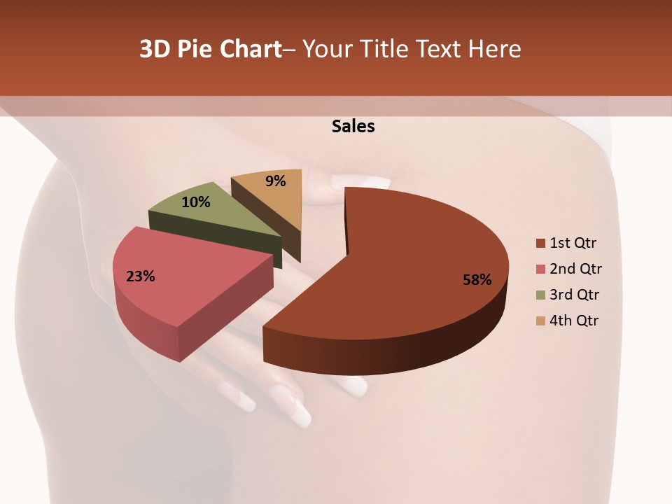 Posing Slim Isolated PowerPoint Template