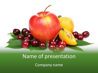 Tasty Red Fragrance PowerPoint Template