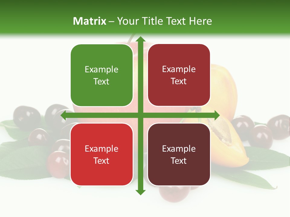 Tasty Red Fragrance PowerPoint Template