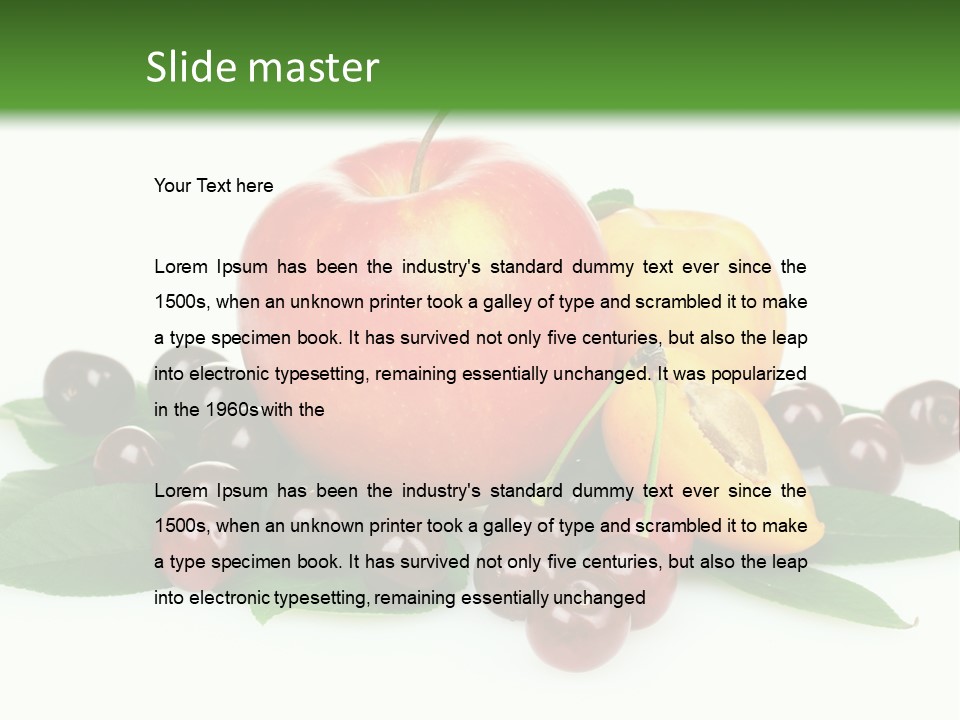 Tasty Red Fragrance PowerPoint Template