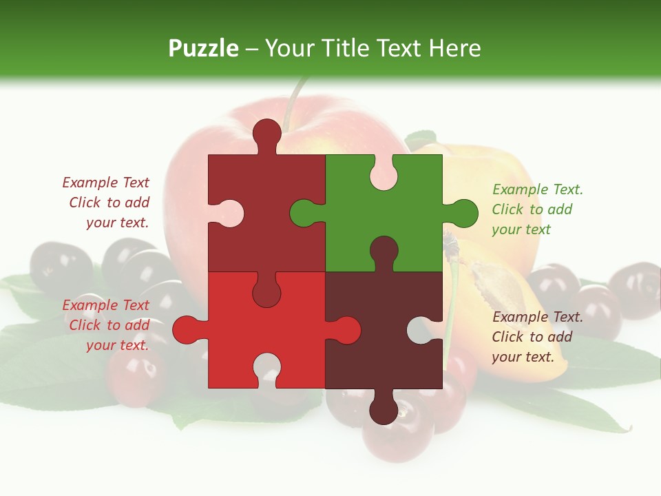 Tasty Red Fragrance PowerPoint Template