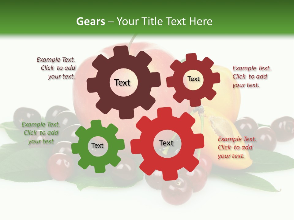 Tasty Red Fragrance PowerPoint Template