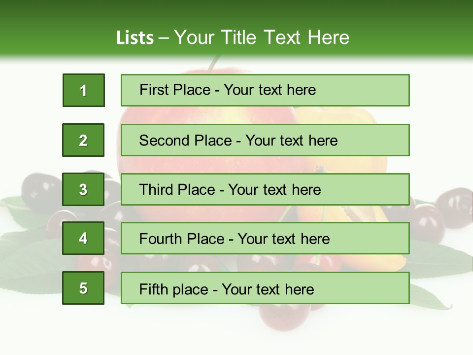 Tasty Red Fragrance PowerPoint Template