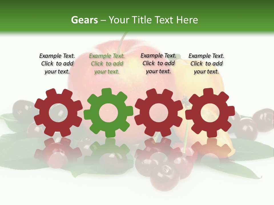 Tasty Red Fragrance PowerPoint Template