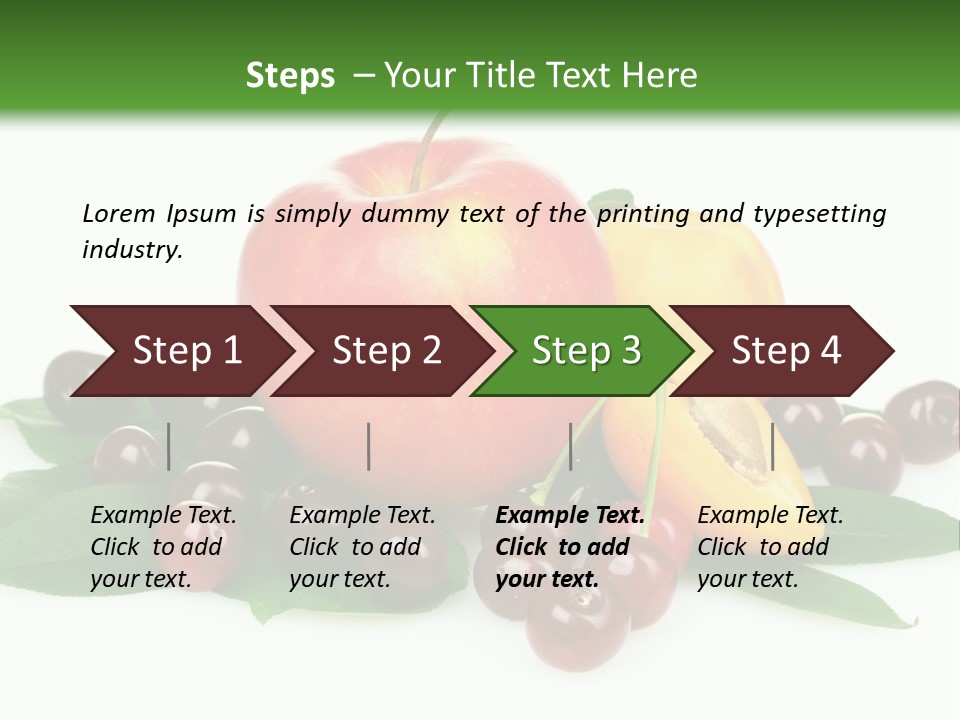 Tasty Red Fragrance PowerPoint Template