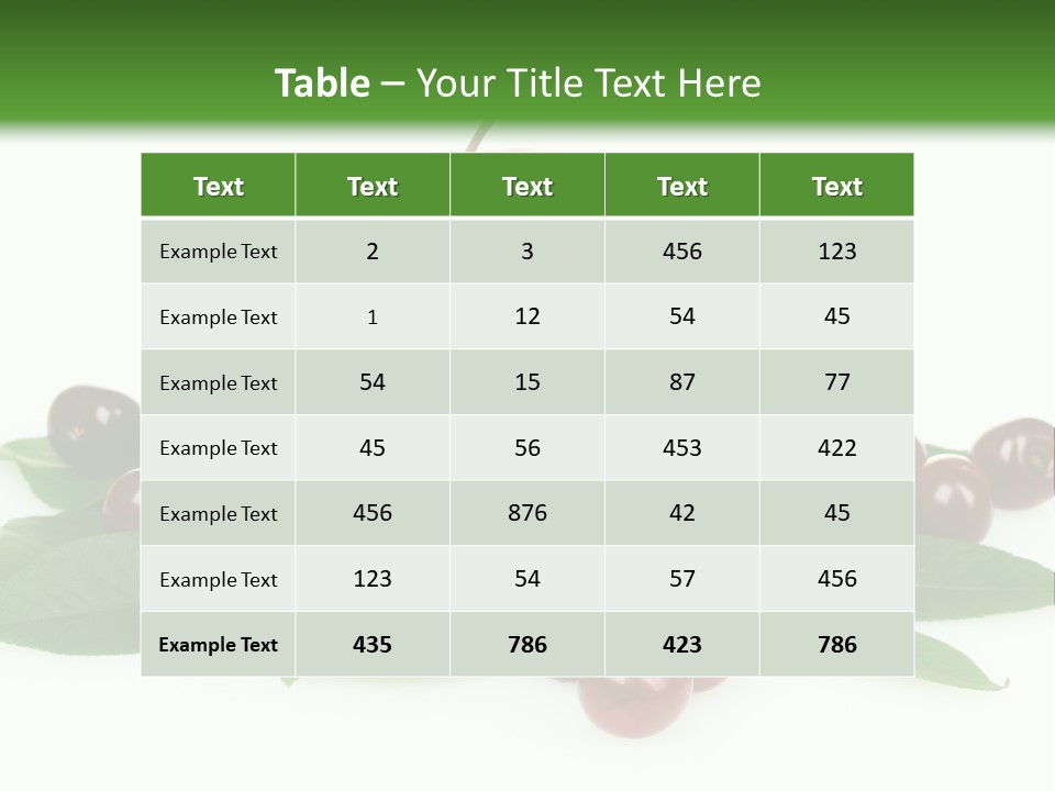 Tasty Red Fragrance PowerPoint Template