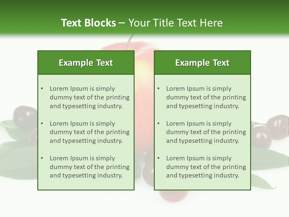 Tasty Red Fragrance PowerPoint Template