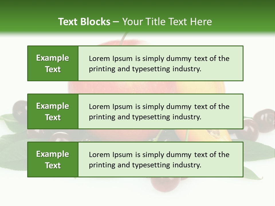 Tasty Red Fragrance PowerPoint Template