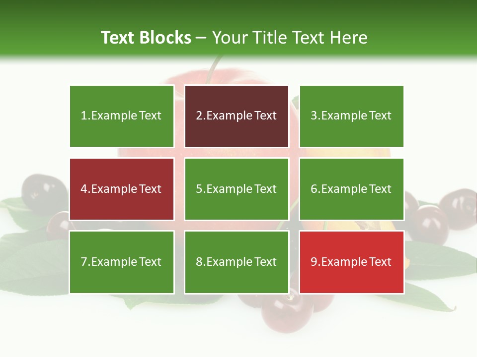 Tasty Red Fragrance PowerPoint Template