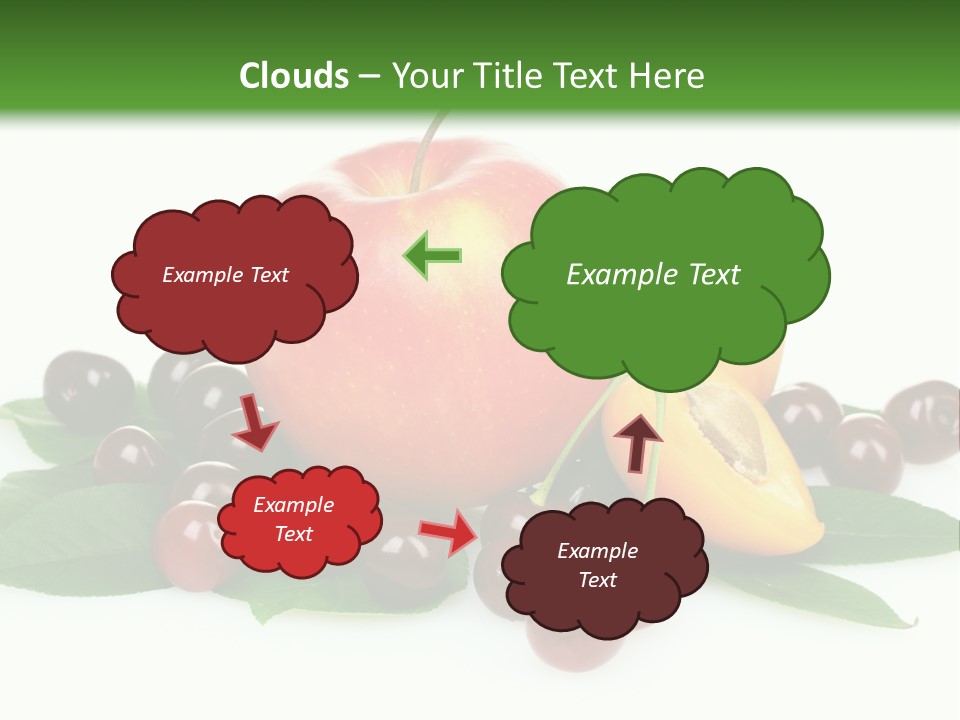 Tasty Red Fragrance PowerPoint Template