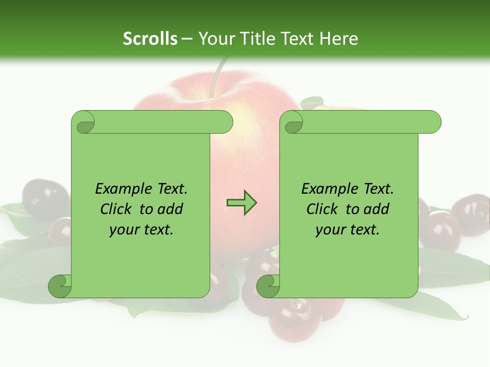 Tasty Red Fragrance PowerPoint Template