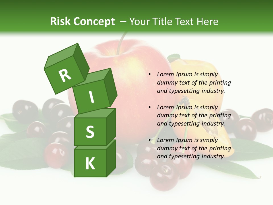 Tasty Red Fragrance PowerPoint Template