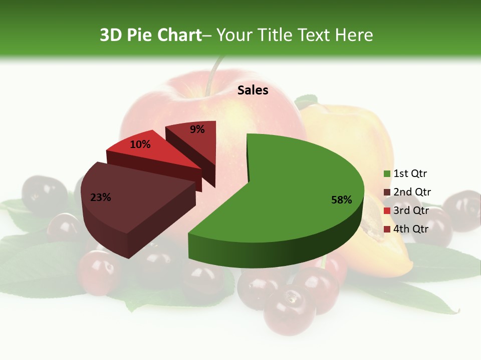 Tasty Red Fragrance PowerPoint Template