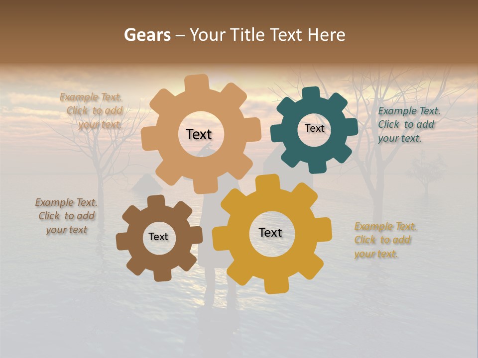 Climate Change Relief Rain PowerPoint Template