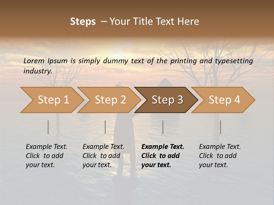 Climate Change Relief Rain PowerPoint Template