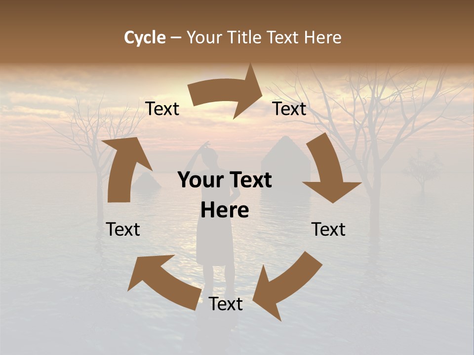 Climate Change Relief Rain PowerPoint Template