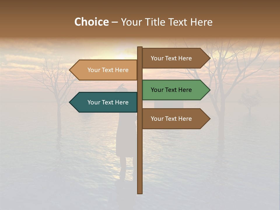 Climate Change Relief Rain PowerPoint Template