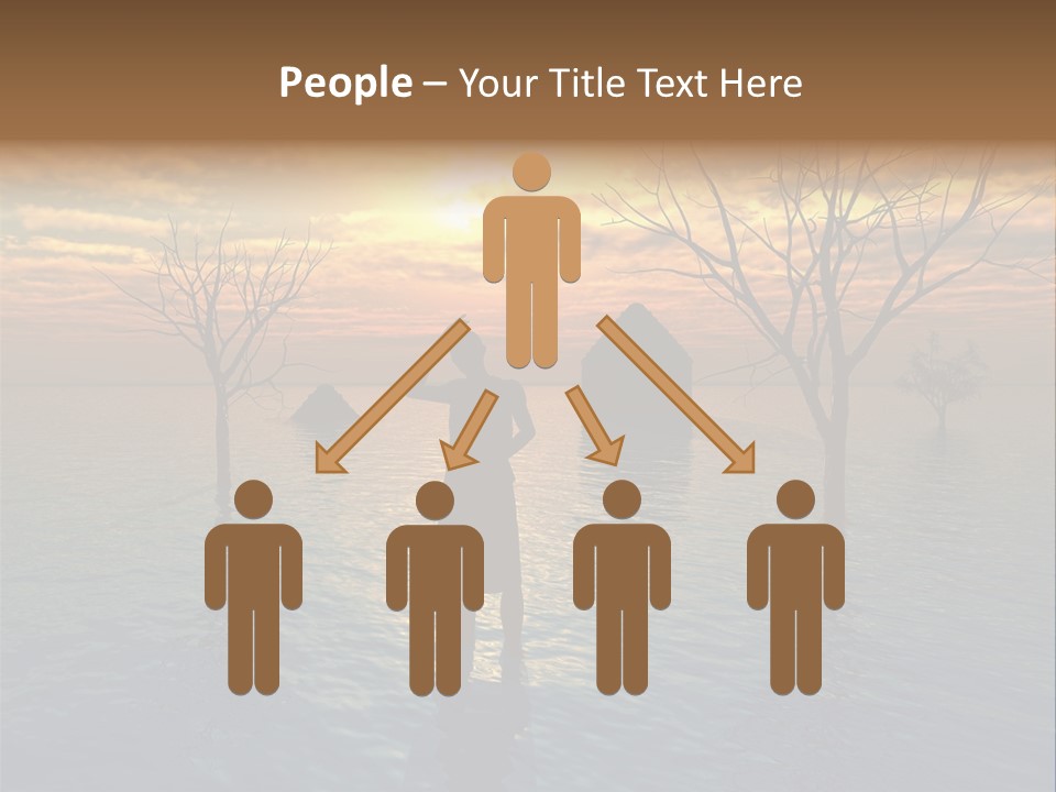 Climate Change Relief Rain PowerPoint Template