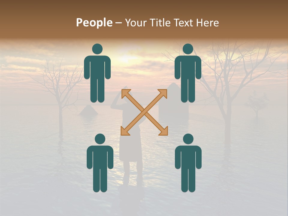 Climate Change Relief Rain PowerPoint Template