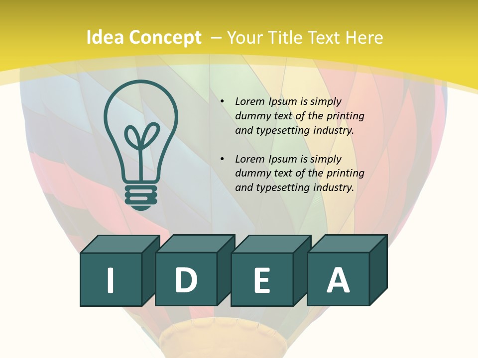 Icon Inflate Slow PowerPoint Template