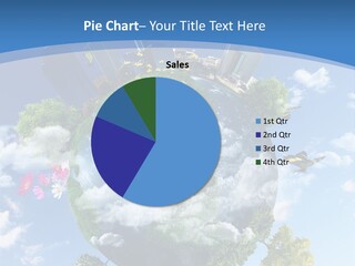 Spherical Reforestation Symbol PowerPoint Template