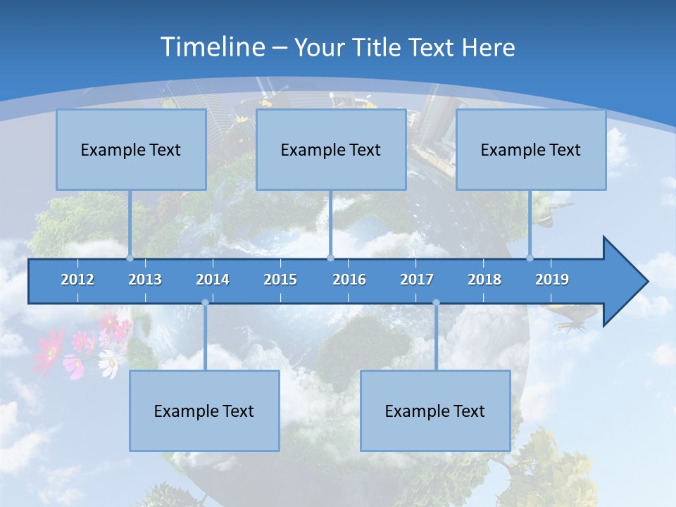 Spherical Reforestation Symbol PowerPoint Template