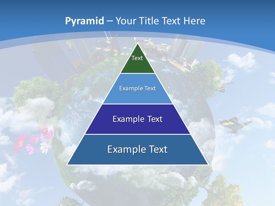 Spherical Reforestation Symbol PowerPoint Template