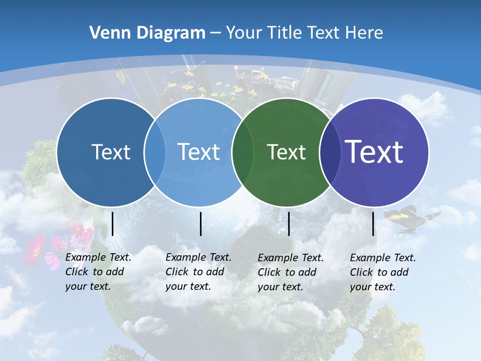 Spherical Reforestation Symbol PowerPoint Template