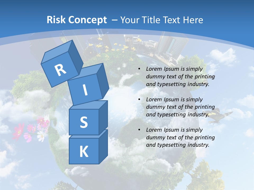 Spherical Reforestation Symbol PowerPoint Template