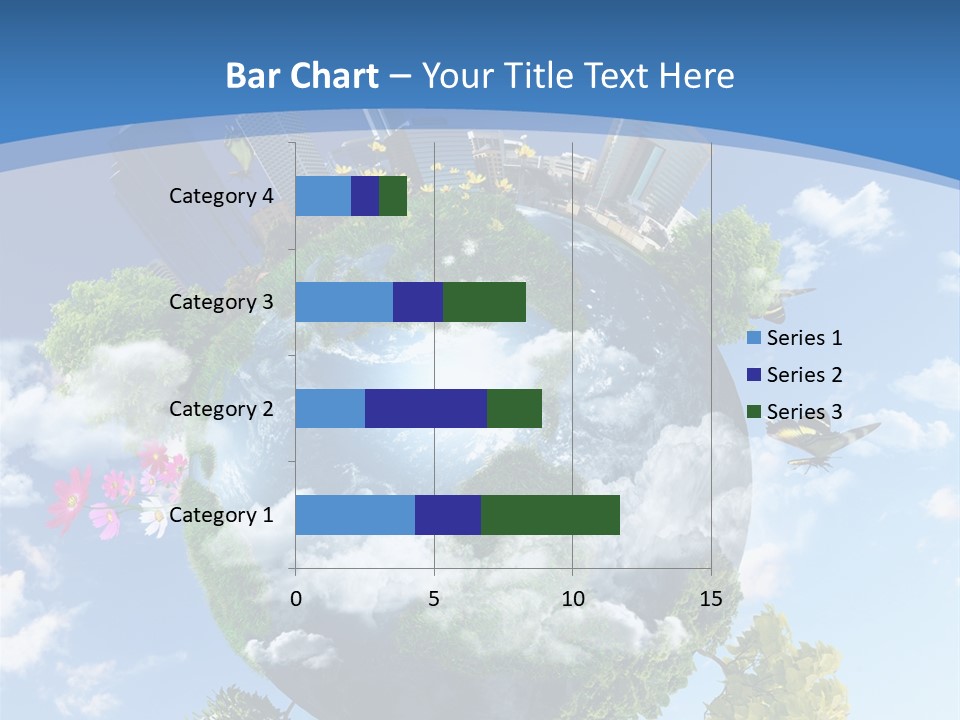 Spherical Reforestation Symbol PowerPoint Template