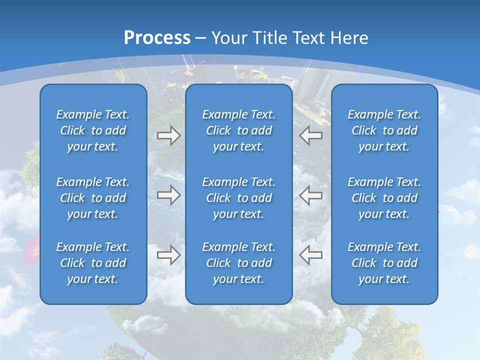 Spherical Reforestation Symbol PowerPoint Template