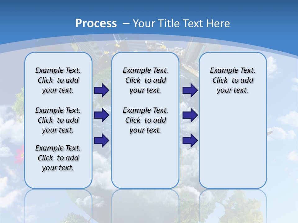 Spherical Reforestation Symbol PowerPoint Template