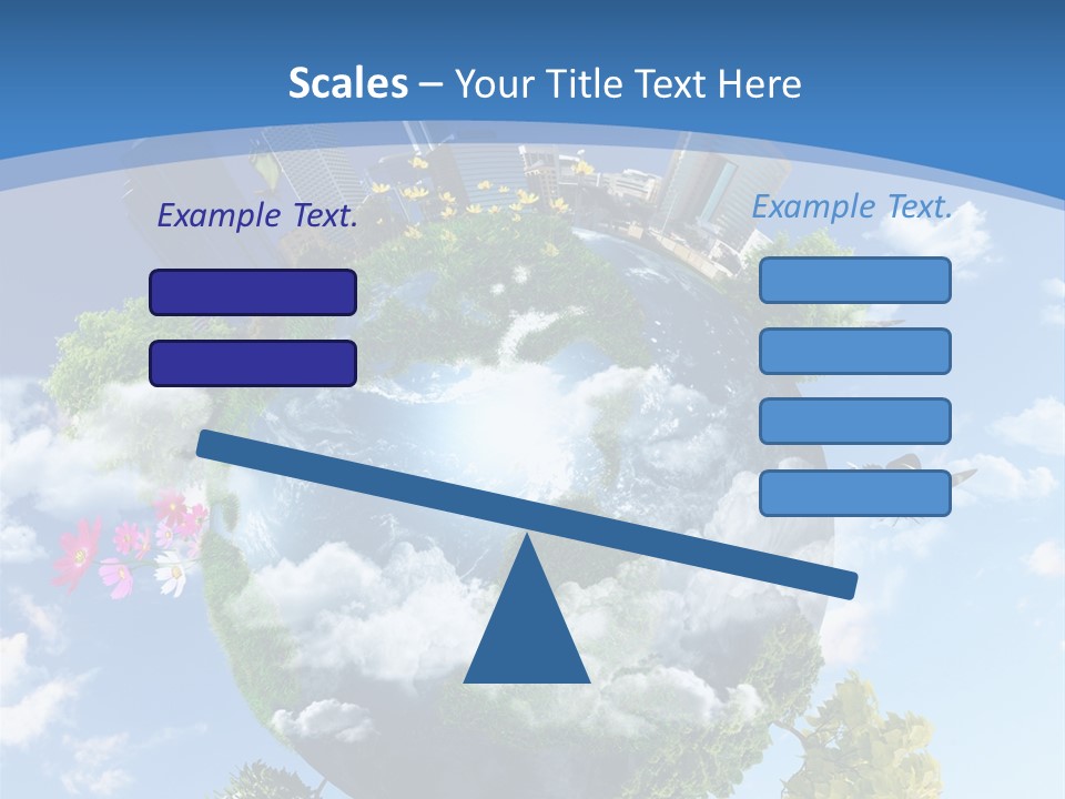 Spherical Reforestation Symbol PowerPoint Template