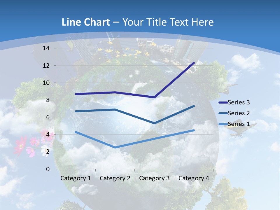 Spherical Reforestation Symbol PowerPoint Template