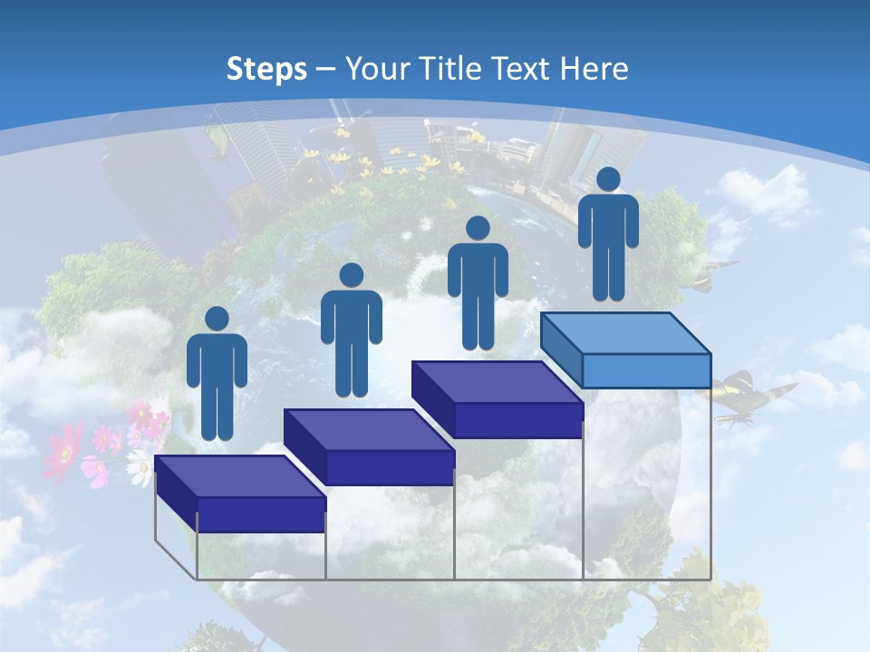 Spherical Reforestation Symbol PowerPoint Template