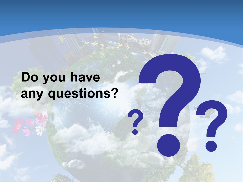 Spherical Reforestation Symbol PowerPoint Template