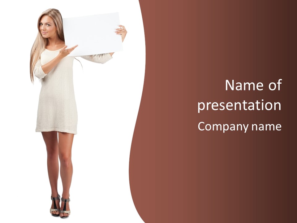 People Young Whiteboard PowerPoint Template