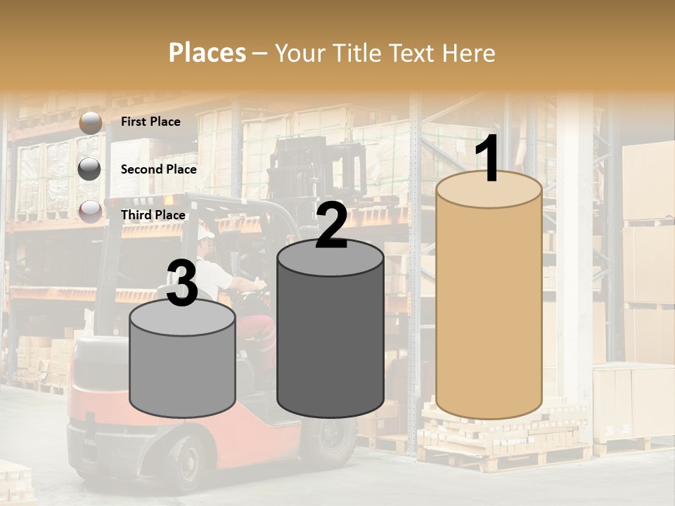 Rack Arrangement Worker Store PowerPoint Template
