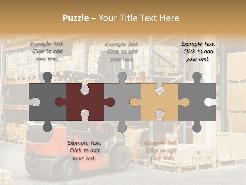 Rack Arrangement Worker Store PowerPoint Template