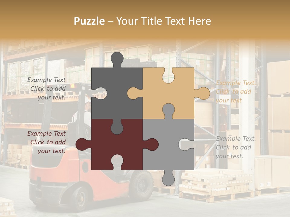 Rack Arrangement Worker Store PowerPoint Template