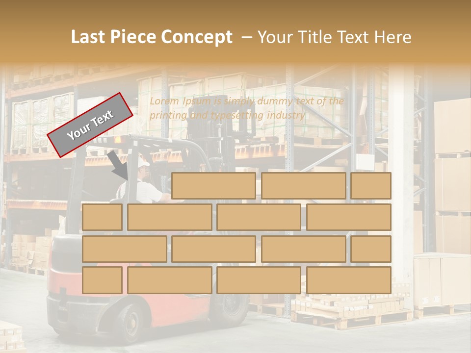 Rack Arrangement Worker Store PowerPoint Template