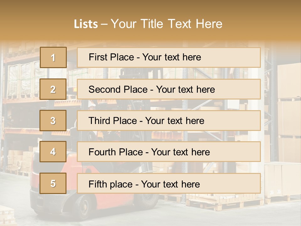Rack Arrangement Worker Store PowerPoint Template