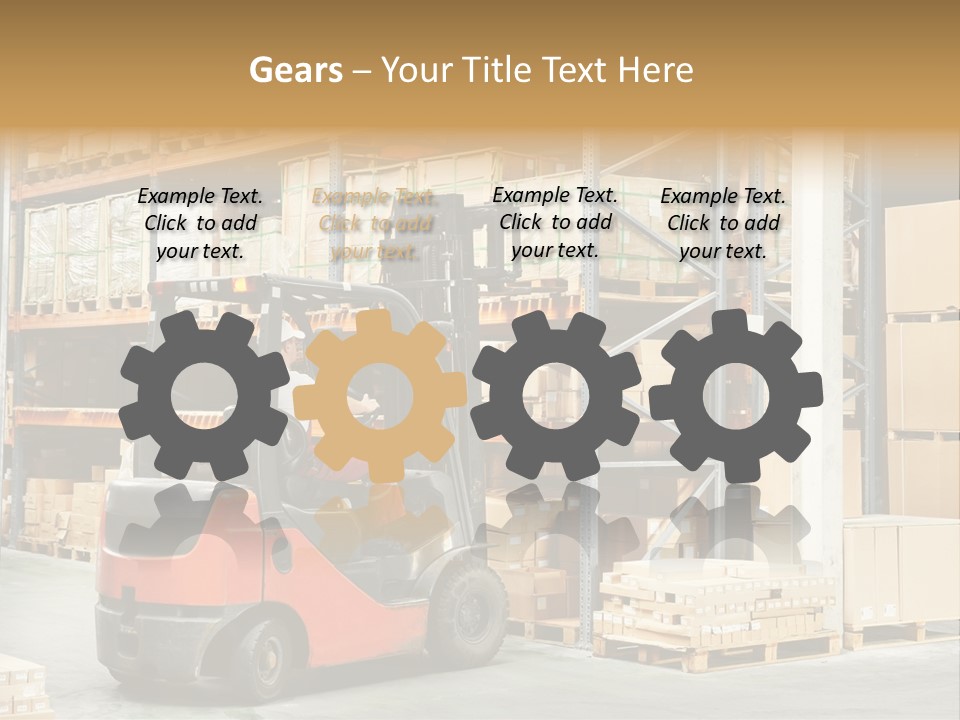 Rack Arrangement Worker Store PowerPoint Template