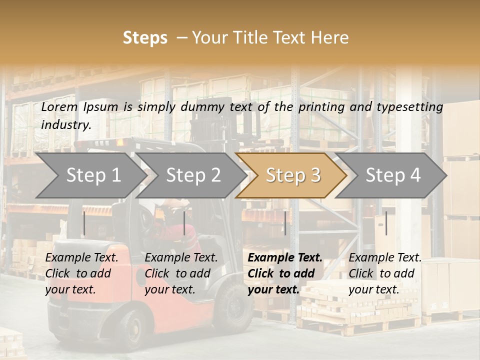 Rack Arrangement Worker Store PowerPoint Template