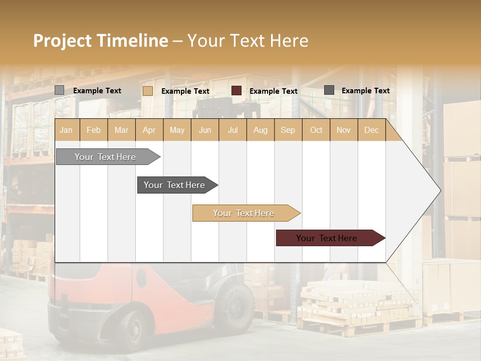 Rack Arrangement Worker Store PowerPoint Template