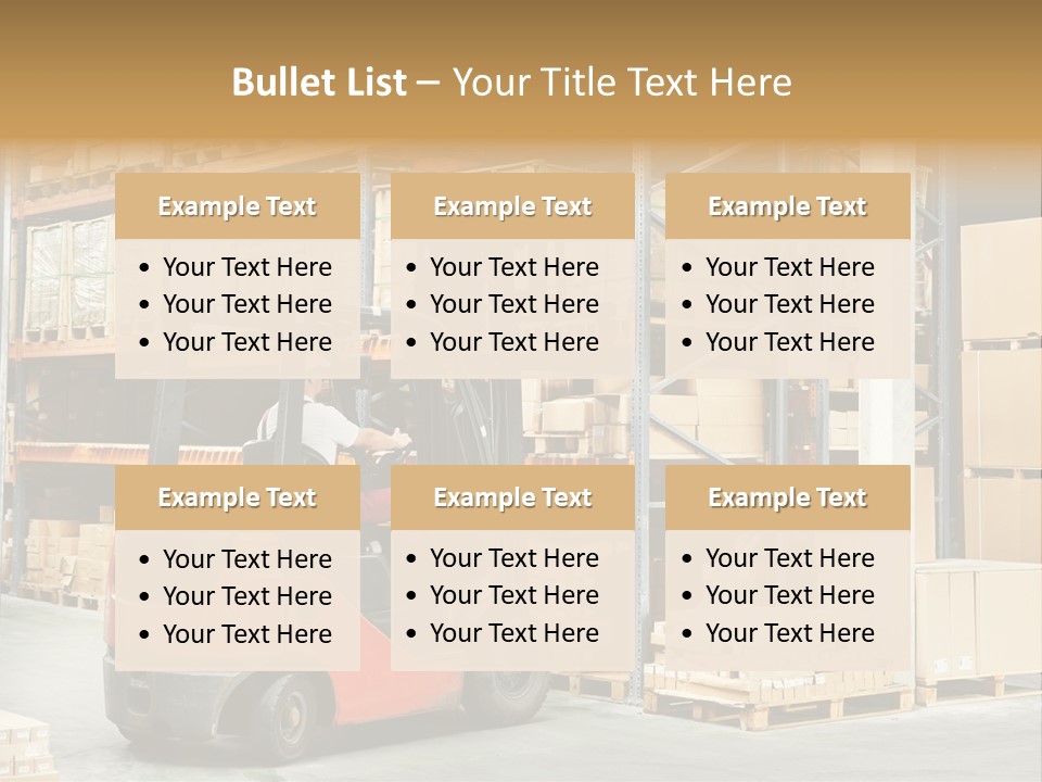 Rack Arrangement Worker Store PowerPoint Template