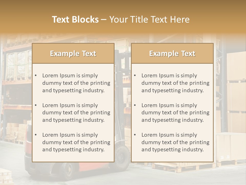 Rack Arrangement Worker Store PowerPoint Template