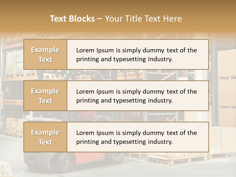 Rack Arrangement Worker Store PowerPoint Template